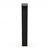 Blok tafelpoten schuin zwart - per SET (4 stuks) - metaal - 10x10 cm - hoogte: 72 cm - stalen blokpoot met zwarte coating - RAL 9005