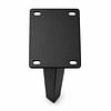 Blok tafelpoten schuin zwart - per SET (4 stuks) - metaal - 5x5 cm (twist) - hoogte: 72 cm - stalen blokpoot met zwarte coating - RAL 9005