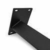 Blok tafelpoten schuin zwart - per SET (4 stuks) - metaal - 5x5 cm (twist) - hoogte: 72 cm - stalen blokpoot met zwarte coating - RAL 9005