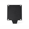 Blok tafelpoten schuin zwart - per SET (4 stuks) - metaal - 8x8 cm - hoogte: 72 cm - stalen blokpoot met zwarte coating - RAL 9005