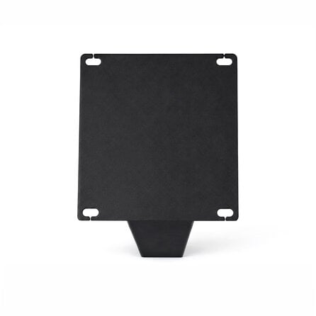 Blok tafelpoten schuin zwart - per SET (4 stuks) - metaal - 8x8 cm - hoogte: 72 cm - stalen blokpoot met zwarte coating - RAL 9005
