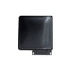Blok tafelpoten schuin zwart - per SET (4 stuks) - metaal - 8x8 cm - hoogte: 72 cm - stalen blokpoot met zwarte coating - RAL 9005