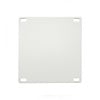 Blok tafelpoten wit - per SET (4 stuks) - metaal - 6x6 cm - hoogte: 72 cm - stalen blokpoot met witte coating - RAL 9016