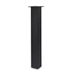 Blok tafelpoten zwart - per SET (4 stuks) - metaal - 10x10 cm - diverse hoogtes - stalen blokpoot met zwarte coating - RAL 9005
