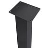 Blok tafelpoten zwart - per SET (4 stuks) - metaal - 10x10 cm - diverse hoogtes - stalen blokpoot met zwarte coating - RAL 9005