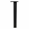 Blok tafelpoten zwart - per SET (4 stuks) - metaal - 8x8 cm - hoogte: 72 cm - stalen blokpoot met zwarte coating - RAL 9005