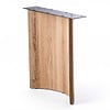 Boogpoten eiken - per SET (2 stuks) - 2,5 cm - breedte: 70 cm - hoogte: 75 cm - gebogen eiken "maanpoot" - gelijmd rustiek eikenhout - KD 8-12% Boogpoten eiken - per SET (2 stuks) - 2,5 cm - breedte: 70 cm - hoogte: 75 cm - gebogen eiken "maanpoot" - gelijmd rustiek eikenhout - KD 8-12%