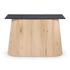 Pilaar tafelonderstel breed eiken - afmetingen: 45x90 cm of 55x113 cm - hoogte: 73 cm - brede pilaarpoot onderstel - gelijmd rustiek eikenhout - KD 8-12% Pilaar tafelonderstel breed eiken - afmetingen: 45x90 cm of 55x113 cm - hoogte: 73 cm - brede pilaarpoot onderstel - gelijmd rustiek eikenhout - KD 8-12%