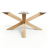 Matrix salontafel onderstel eiken - 6x6 cm - 60x90 cm - hoogte: 36,5 cm - spinnenpoot salontafel onderstel - rustiek eikenhout (B/C) - KD 8-12%