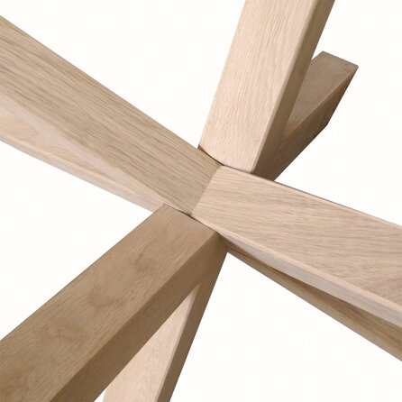 Matrix salontafel onderstel eiken - 6x6 cm - 60x90 cm - hoogte: 36,5 cm - spinnenpoot salontafel onderstel - rustiek eikenhout (B/C) - KD 8-12%