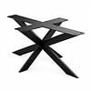 Matrix salontafel onderstel zwart - metaal - 6x2 cm - 60x90 cm - hoogte: 40 cm - stalen spinnenpoot salontafel onderstel met zwarte coating - RAL 9005