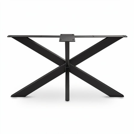 Matrix salontafel onderstel zwart - metaal - 6x2 cm - 60x90 cm - hoogte: 40 cm - stalen spinnenpoot salontafel onderstel met zwarte coating - RAL 9005