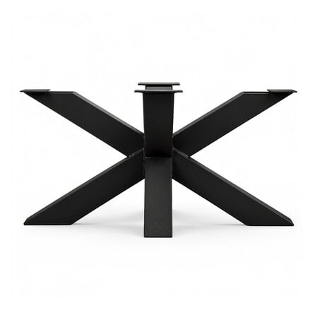 Matrix salontafel onderstel zwart - metaal - 6x6 cm - 60x90 cm - hoogte: 40 cm - stalen spinnenpoot salontafel onderstel met zwarte coating - RAL 9005
