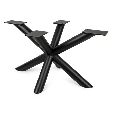 Matrix salontafel onderstel zwart - metaal - rond - 6 cm - 58x78 cm - hoogte: 40 cm - stalen spinnenpoot salontafel onderstel met zwarte coating - RAL 9005