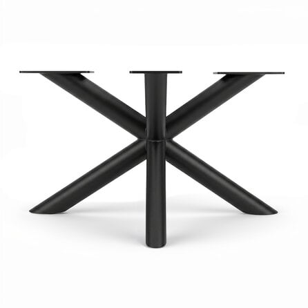 Matrix salontafel onderstel zwart - metaal - rond - 6 cm - 58x78 cm - hoogte: 40 cm - stalen spinnenpoot salontafel onderstel met zwarte coating - RAL 9005