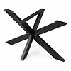Matrix onderstel zwart - metaal - koker: 5x10 cm - diverse afmetingen - hoogte: 73 cm - stalen spinnenpoot onderstel met zwarte coating - RAL 9005
