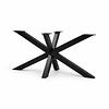 Matrix onderstel zwart - metaal - koker: 6x6 cm - diverse afmetingen - hoogte: 72 cm - stalen spinnenpoot onderstel met zwarte coating - RAL 9005