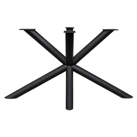 Matrix onderstel zwart - metaal - rond - 7,6 cm - 74x150 cm - hoogte: 73 cm - stalen spinnenpoot onderstel met zwarte coating - RAL 9005