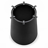 Pilaar onderstel zwart - metaal - diameter: 47-65 cm - hoogte: 72 cm - stalen kolom/kegel/cone poot met zwarte coating - RAL 9005 Pilaar onderstel zwart - metaal - diameter: 47-65 cm - hoogte: 72 cm - stalen kolom/kegel/cone poot met zwarte coating - RAL 9005
