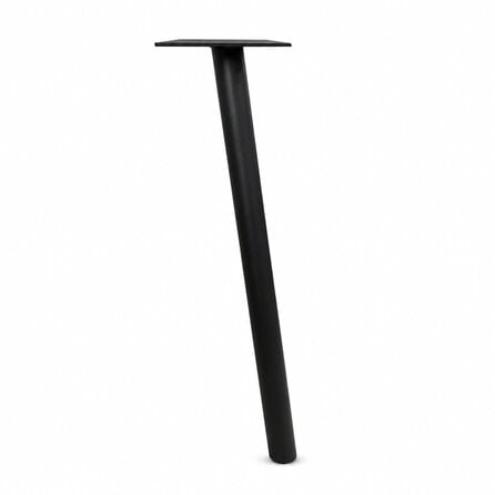 Tafelpoten schuin zwart rond - per SET (2 stuks) - metaal - diameter: 5 cm - breedte: 70 cm - hoogte: 71 cm - ronde tafelpoot met zwarte coating - RAL 9005 Tafelpoten schuin zwart rond - per SET (2 stuks) - metaal - diameter: 5 cm - breedte: 70 cm - hoogte: 71 cm - ronde tafelpoot met zwarte coating - RAL 9005