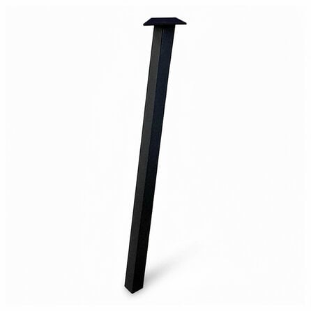 Tafelpoten schuin zwart - per SET (2 stuks) - metaal - 4x4 cm - breedte: 76 cm - hoogte: 72 cm - stalen tafelpoot met zwarte coating - RAL 9005 Tafelpoten schuin zwart - per SET (2 stuks) - metaal - 4x4 cm - breedte: 76 cm - hoogte: 72 cm - stalen tafelpoot met zwarte coating - RAL 9005