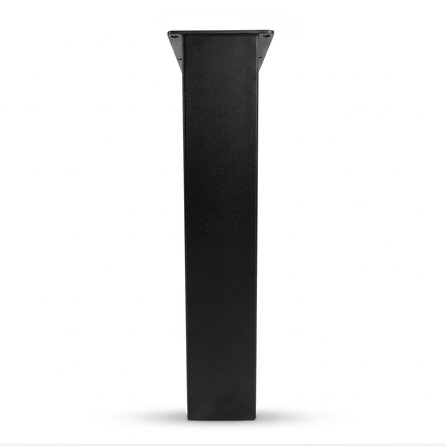 U bankpoten zwart - per SET (2 stuks) - metaal - 8x8 cm - breedte: 38 cm - hoogte: 43 cm - stalen U poten bankje - met zwarte coating - RAL 9005