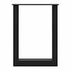 U tafelpoten zwart - per SET (2 stuks) - metaal - 10x10 cm - breedte: 78 cm - hoogte: 105 cm - stalen statafel / bartafel U poot met zwarte coating - RAL 9005