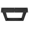 U tafelpoten zwart - per SET (2 stuks) - metaal - 10x10 cm - breedte: 78 cm - hoogte: 105 cm - stalen statafel / bartafel U poot met zwarte coating - RAL 9005