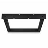 U salontafelpoten zwart - per SET (2 stuks) - metaal - 2,5x5 cm - breedte: 54 cm - hoogte: 37,5 cm - stalen U salontafel poot met zwarte coating - RAL 9005