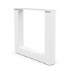 U tafelpoten wit - per SET (2 stuks) - metaal - 10x10 cm - breedte: 76 cm - hoogte: 72 cm - stalen U poot met witte coating - RAL 9016