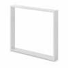 U tafelpoten wit - per SET (2 stuks) - metaal - 2x8 cm - breedte: 80 cm - hoogte: 72 cm - stalen U poot met witte coating - RAL 9016