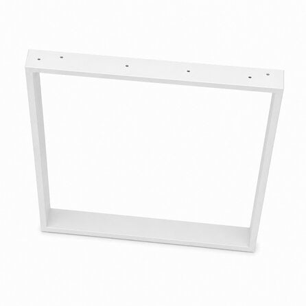 U tafelpoten wit - per SET (2 stuks) - metaal - 2x8 cm - breedte: 80 cm - hoogte: 72 cm - stalen U poot met witte coating - RAL 9016