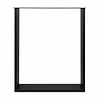 U tafelpoten zwart - per SET (2 stuks) - metaal - 2x8 cm - breedte: 60 cm - hoogte: 72 cm - stalen U poot met zwarte coating - RAL 9005