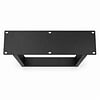 U tafelpoten zwart - per SET (2 stuks) - metaal - 2x8 cm - breedte: 60 cm - hoogte: 72 cm - stalen U poot met zwarte coating - RAL 9005
