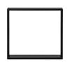 U tafelpoten zwart - per SET (2 stuks) - metaal - 2x8 cm - breedte: 80 cm - hoogte: 72 cm - stalen U poot met zwarte coating - RAL 9005