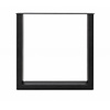U tafelpoten zwart - per SET (2 stuks) - metaal - 4x8 cm - breedte: 76 cm - hoogte: 72 cm - stalen U poot met zwarte coating - RAL 9005