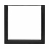 U tafelpoten zwart - per SET (2 stuks) - metaal - 5x10 cm - breedte: 76 cm - hoogte: 72 cm - stalen U poot met zwarte coating - RAL 9005