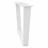 V tafelpoten wit - per SET (2 stuks) - metaal - 4x10 cm - breedte: 76 cm - hoogte: 72 cm - stalen V-poot met witte coating - RAL 9016 V tafelpoten wit - per SET (2 stuks) - metaal - 4x10 cm - breedte: 76 cm - hoogte: 72 cm - stalen V-poot met witte coating - RAL 9016