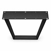 V tafelpoten zwart - per SET (2 stuks) - metaal - 4x10 cm - breedte: 76 cm - hoogte: 72 cm - stalen V-poot met zwarte coating - RAL 9005