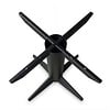 Viervoet tafelonderstel zwart - metaal - diameter koker: 16 cm - 84x84 cm - hoogte: 73 cm - meerdelig stalen onderstel met zwarte coating - RAL 9005 Viervoet tafelonderstel zwart - metaal - diameter koker: 16 cm - 84x84 cm - hoogte: 73 cm - meerdelig stalen onderstel met zwarte coating - RAL 9005