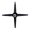 Viervoet tafelonderstel zwart - metaal - diameter koker: 16 cm - 84x84 cm - hoogte: 73 cm - meerdelig stalen onderstel met zwarte coating - RAL 9005 Viervoet tafelonderstel zwart - metaal - diameter koker: 16 cm - 84x84 cm - hoogte: 73 cm - meerdelig stalen onderstel met zwarte coating - RAL 9005