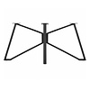 Vlinderpoot tafelonderstel zwart - metaal - koker: 4x2 cm - 65x140 - hoogte: 72 cm - stalen vlinder/butterfly tafelonderstel met zwarte coating - RAL 9005 Vlinderpoot tafelonderstel zwart - metaal - koker: 4x2 cm - 65x140 - hoogte: 72 cm - stalen vlinder/butterfly tafelonderstel met zwarte coating - RAL 9005