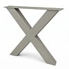 X tafelpoten in diverse kleuren - per SET (2 stuks) - metaal - 10x10 cm - breedte: 76 cm - hoogte: 72 cm - stalen X poot met hoogwaardige coating