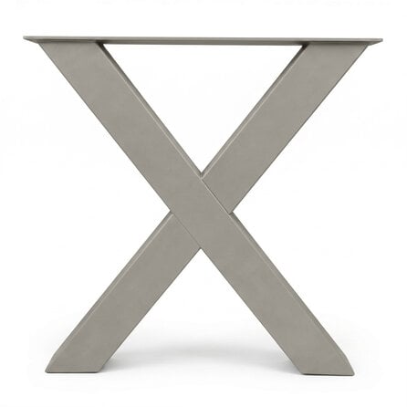 X tafelpoten in diverse kleuren - per SET (2 stuks) - metaal - 10x10 cm - breedte: 76 cm - hoogte: 72 cm - stalen X poot met hoogwaardige coating