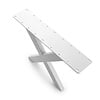 X tafelpoten wit - per SET (2 stuks) - metaal - 10x4 cm - breedte: 76 cm - hoogte: 72 cm - stalen X poot met witte coating - RAL 9016