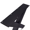 X tafelpoten zwart - per SET (2 stuks) - metaal - 10x10 cm - breedte: 76 cm - hoogte: 72 cm - stalen X poot met zwarte coating - RAL 9005