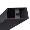 X tafelpoten zwart - per SET (2 stuks) - metaal - 10x10 cm - breedte: 78 cm - hoogte: 72 cm - stalen X poot met zwarte coating - RAL 9005