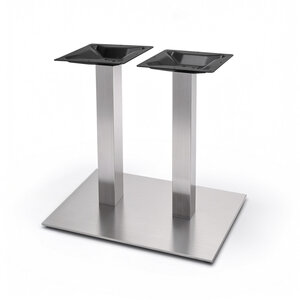 Horecatafel onderstel inox look - gietijzer - 8x8 cm - afmeting 40x70 cm Horecatafel onderstel inox look - gietijzer - 8x8 cm - afmeting 40x70 cm