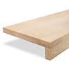 Eiken overzet venstertablet / vensterbank - op maat - 2 cm dik - 2-laags opgedikt (2+4 cm) - prime eikenhout (A/B) - gelijmd KD 8-12% Eiken overzet venstertablet / vensterbank - op maat - 2 cm dik - 2-laags opgedikt (2+4 cm) - prime eikenhout (A/B) - gelijmd KD 8-12%