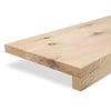 Eiken overzet venstertablet / vensterbank - op maat - 2 cm dik - 2-laags opgedikt (2+2,7 cm) - rustiek eikenhout (B/C) - gelijmd KD 8-12% Eiken overzet venstertablet / vensterbank - op maat - 2 cm dik - 2-laags opgedikt (2+2,7 cm) - rustiek eikenhout (B/C) - gelijmd KD 8-12%